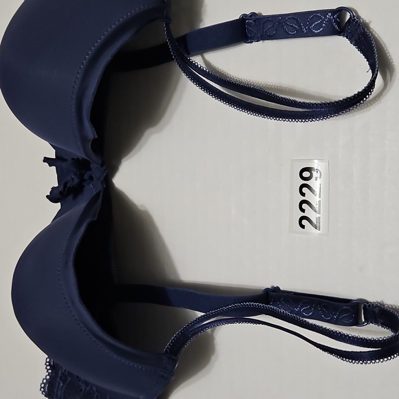 Simply Vera Vera Wang Blue Lace Push Up Underwire Seamless Bra Size 36C - Picture 8 of 9